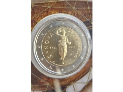 2 euro San Maríno 2022 - Canova (BU karta)