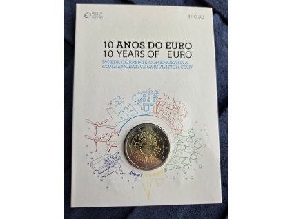 2 euro Portugalsko 2012 - 10 rokov Eura (BU karta)