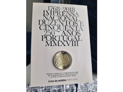 2 euro Portugalsko 2018 - Štátna tlačiareň INCM (BU karta)