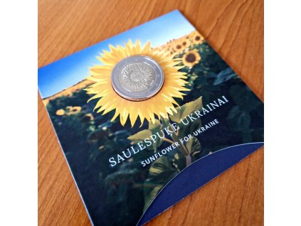 2 euro Lotyšsko 2023 - Ukrajinská slnečnica (BU karta)