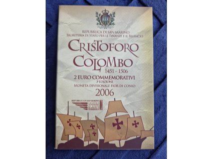 2 euro San Maríno 2006 - Krištof Kolumbus (BU karta)