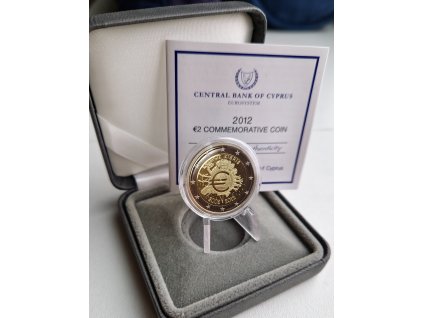 2 euro Cyprus 2012 - 10 rokov Eura (Proof)