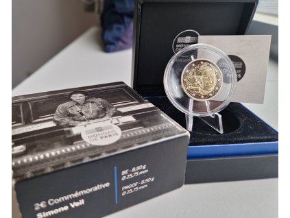 2 euro Francúzsko 2018 - Simone Veil (Proof)
