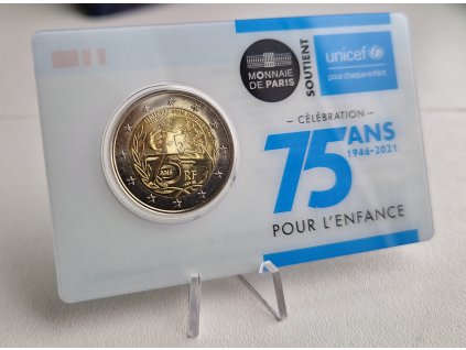 2 euro Francúzsko 2021 - UNICEF (BU karta)