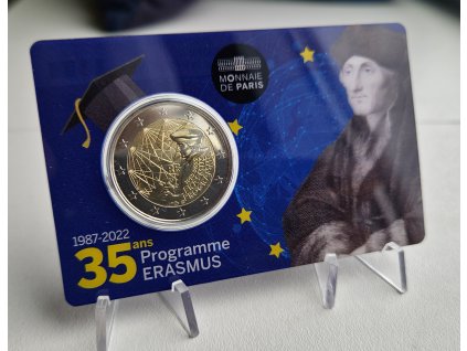 2 euro Francúzsko 2022 - Erasmus (BU karta)