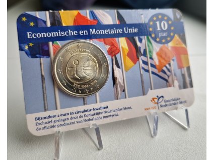 2 euro Holandsko 2009 - Panáčik (BU karta)