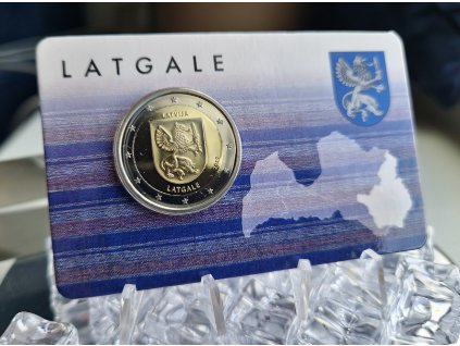 2 euro Lotyšsko 2017 - Latgale (BU karta)