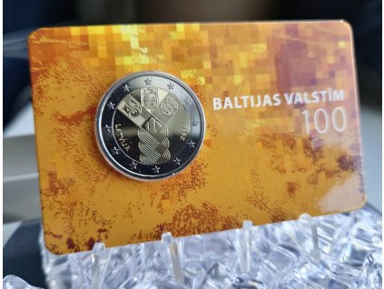 2 euro Lotyšsko 2018 - Pobaltské štáty (BU karta)