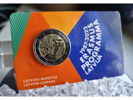 2 euro Lotyšsko 2022 - Erazmus (BU karta)