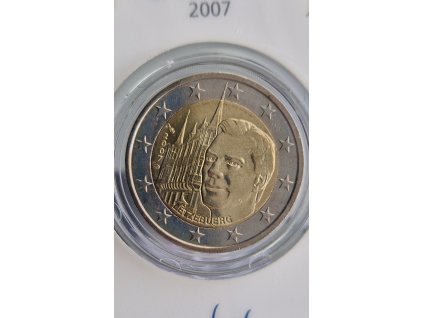 2 euro Luxembursko 2007 - Veľkovojvodský palác (BU karta)