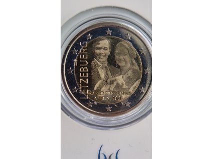 2 euro Luxembursko 2020 - Princ Charles (BU karta - znak most)