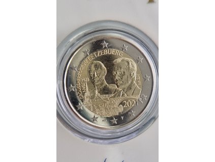 2 euro Luxembursko 2021 - Výročie narodenia Jeana (BU karta - znak most)