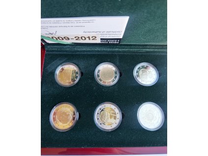 2 euro Luxembursko 2012 - PROOF set 2009-2012
