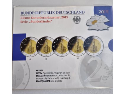2 euro Nemecko 2015 - Hesensko (Proof)