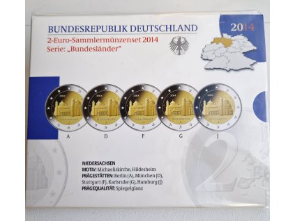 2 euro Nemecko 2014 - Dolné Sasko (Proof)