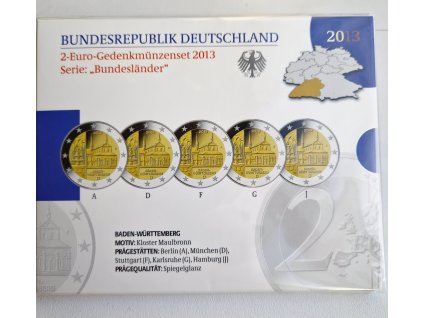 2 euro Nemecko 2013 - Bádensko-Wurttembersko (Proof)