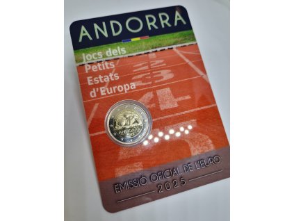2 euro Andorra 2025 - Hry malých štátov (BU karta)