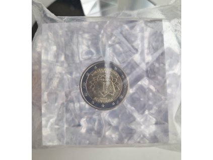 2 euro Slovinsko 2007 - Rímska zmluva (Kocka)