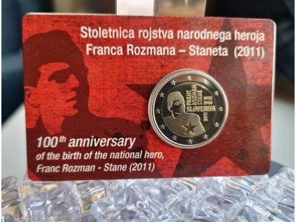 2 euro Slovinsko 2011 - Rozman (Proof v karte)