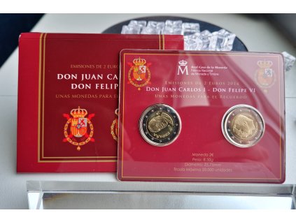 2 euro Španielsko 2014 - Zmena na tróne (BU karta)