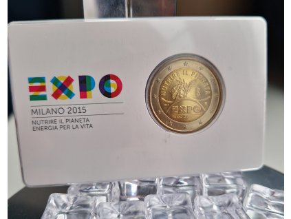 2 euro Taliansko 2015 - EXPO (BU karta)