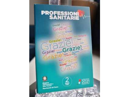2 euro Taliansko 2021 - Grazie Zdravotníci (BU karta)