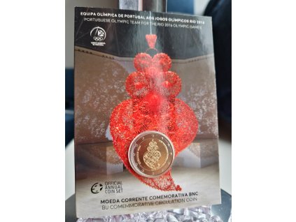 2 euro Portugalsko 2016 - Rio (BU karta)