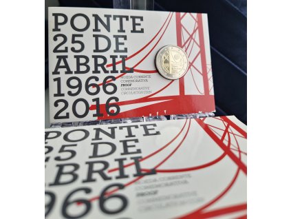2 euro Portugalsko 2016 - Most 25. apríla (Tejo) (Proof)