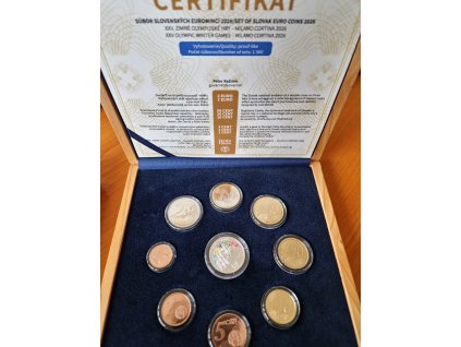 Slovensko 2026 - ZOH Miláno Cortina (drevená proof sada)