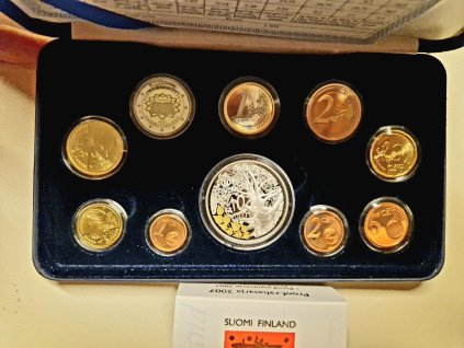 2 euro Fínsko 2007 - Rímska zmluva (Proof set - hrana mince SUOMI FINLAND)