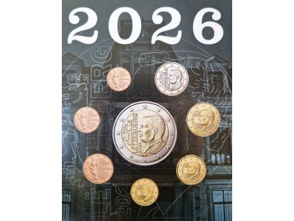 Euro set Luxembourg 2026 - circulation pattern 2026 UNC