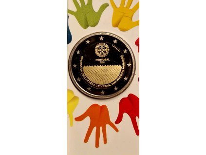 2 euro Portugalsko 2008 - Deklarácia ľudských práv (Proof)