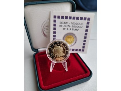2 euro Belgicko 2015 - 30 rokov európskej vlajky (Proof)