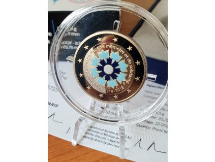 2 euro Francúzsko 2018 - Modrá nevädza (Proof)