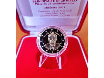 2 euro Monako 2023 - 100. výročie narodenia princa Rainera III. (Proof)