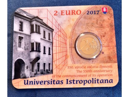 2 euro Slovensko 2017 - Univerzita Istropolitana - 550. výročie začatia činnosti (BU karta)