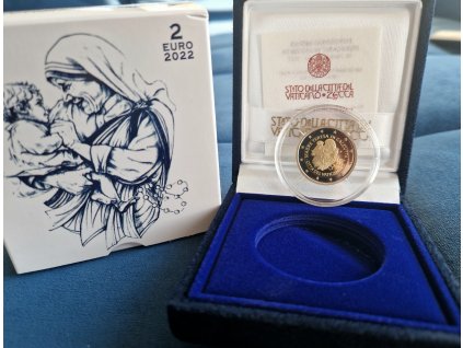 2 euro Vatikán 2022 - 25. výročie úmrtia Matky Terezy z Kalkaty (Proof)