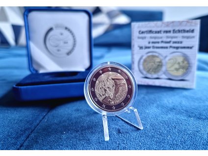 2 euro Belgicko 2022 - Erasmus (Proof)