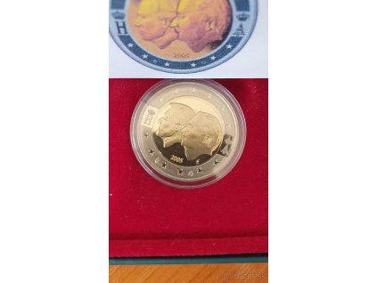 2 euro Belgicko 2005 - Belgicko-Luxemburská hospodárska únia (Proof)
