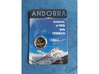 2 euro Andorra 2017 - Pyrenejská krajina (BU karta)