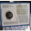 2 euro Luxembursko 2018 - Ústava (BU karta - znak most)