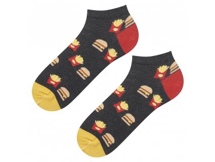Pánske veselé ponožky fastfood 2