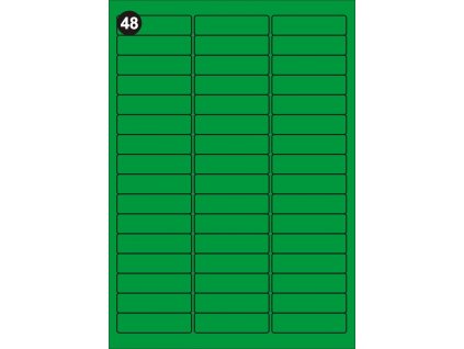 42095 samolepici etikety 63 5x16 9 mm a4 zelene baleni 20 listu