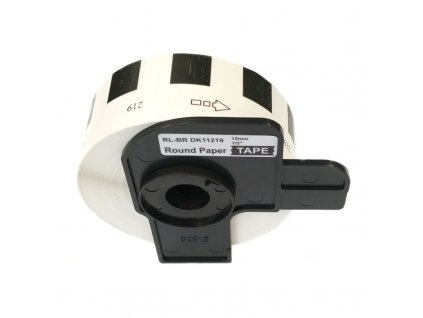 5937996 etikety stitky pro tiskarny brother ql typ dk 11219 kompatibilni kulate prumer 12 mm 1200 ks bila
