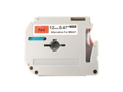 8621861 paska brother mk 431 12 mm cervena cerny tisk kompatibilni