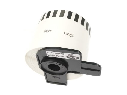8621915 etikety stitky pro tiskarny brother ql typ dk 44205 kompatibilni 62 mm x 30 48 m bila papirova role s odnimatelnym lepidlem