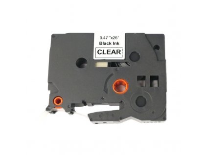8563 1 paska pro popisovace brother typ tze fx131 12 mm pruhledna cerny tisk flexibilni paska kompatibilni