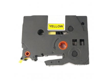 9231 paska pro popisovace brother tze fx621 flexible yellow black print 9mm kompatibilni