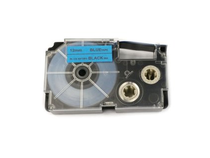 9236 paska pro popisovace casio xr 12bu blue black print 12mm kompatibilni