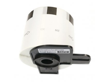 9469 etikety stitky pro tiskarny brother ql typ dk 11209 kompatibilni 62 mm x 29 mm 800 kusu bila uzke adresni stitky
